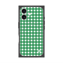 プレミアムスクエアケース with MagSafe［ Checkered Green - ギンガムチェック グリーン ］