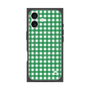 プレミアムスクエアケース with MagSafe［ Checkered Green - ギンガムチェック グリーン ］