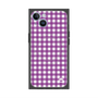 プレミアムスクエアケース with MagSafe［ Checkered Purple - ギンガムチェック パープル ］