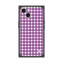 プレミアムスクエアケース with MagSafe［ Checkered Purple - ギンガムチェック パープル ］