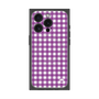 プレミアムスクエアケース with MagSafe［ Checkered Purple - ギンガムチェック パープル ］
