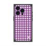プレミアムスクエアケース with MagSafe［ Checkered Purple - ギンガムチェック パープル ］