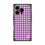 プレミアムスクエアケース with MagSafe［ Checkered Purple - ギンガムチェック パープル ］