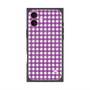 プレミアムスクエアケース with MagSafe［ Checkered Purple - ギンガムチェック パープル ］