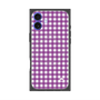 プレミアムスクエアケース with MagSafe［ Checkered Purple - ギンガムチェック パープル ］