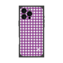プレミアムスクエアケース with MagSafe［ Checkered Purple - ギンガムチェック パープル ］