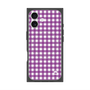 プレミアムスクエアケース with MagSafe［ Checkered Purple - ギンガムチェック パープル ］