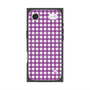 プレミアムスクエアケース with MagSafe［ Checkered Purple - ギンガムチェック パープル ］