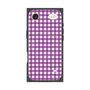 プレミアムスクエアケース with MagSafe［ Checkered Purple - ギンガムチェック パープル ］