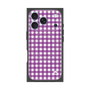 プレミアムスクエアケース with MagSafe［ Checkered Purple - ギンガムチェック パープル ］