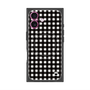 プレミアムスクエアケース with MagSafe［ Checkered Purple - ギンガムチェック ブラック ］