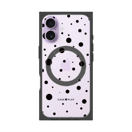 プレミアムスクエアケース with MagSafe［ Dippin dots Black - ディッピンドッツ ブラック ］