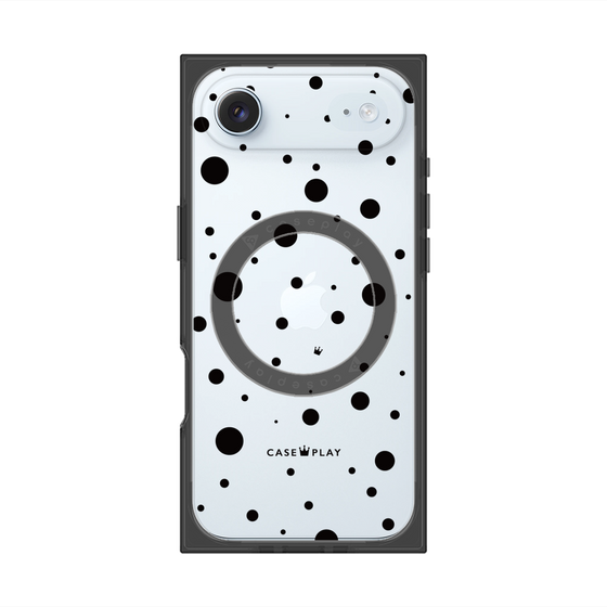 プレミアムスクエアケース with MagSafe［ Dippin dots Black - ディッピンドッツ ブラック ］