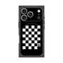 プレミアムスクエアケース with MagSafe［ Racing checkered flag - レーシングチェッカーフラッグ ］