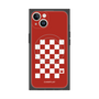 プレミアムスクエアケース with MagSafe［ Racing checkered flag Red - レーシングチェッカーフラッグ レッド ］