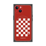 プレミアムスクエアケース with MagSafe［ Racing checkered flag Red - レーシングチェッカーフラッグ レッド ］