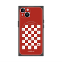 プレミアムスクエアケース with MagSafe［ Racing checkered flag Red - レーシングチェッカーフラッグ レッド ］
