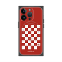 プレミアムスクエアケース with MagSafe［ Racing checkered flag Red - レーシングチェッカーフラッグ レッド ］