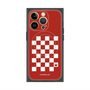 プレミアムスクエアケース with MagSafe［ Racing checkered flag Red - レーシングチェッカーフラッグ レッド ］