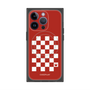プレミアムスクエアケース with MagSafe［ Racing checkered flag Red - レーシングチェッカーフラッグ レッド ］
