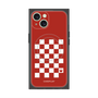プレミアムスクエアケース with MagSafe［ Racing checkered flag Red - レーシングチェッカーフラッグ レッド ］