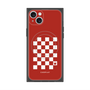プレミアムスクエアケース with MagSafe［ Racing checkered flag Red - レーシングチェッカーフラッグ レッド ］