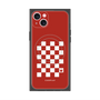 プレミアムスクエアケース with MagSafe［ Racing checkered flag Red - レーシングチェッカーフラッグ レッド ］