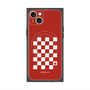 プレミアムスクエアケース with MagSafe［ Racing checkered flag Red - レーシングチェッカーフラッグ レッド ］