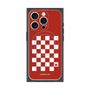 プレミアムスクエアケース with MagSafe［ Racing checkered flag Red - レーシングチェッカーフラッグ レッド ］