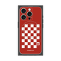 プレミアムスクエアケース with MagSafe［ Racing checkered flag Red - レーシングチェッカーフラッグ レッド ］