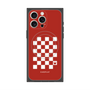 プレミアムスクエアケース with MagSafe［ Racing checkered flag Red - レーシングチェッカーフラッグ レッド ］