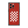 プレミアムスクエアケース with MagSafe［ Racing checkered flag Red - レーシングチェッカーフラッグ レッド ］