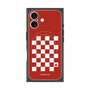 プレミアムスクエアケース with MagSafe［ Racing checkered flag Red - レーシングチェッカーフラッグ レッド ］