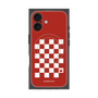 プレミアムスクエアケース with MagSafe［ Racing checkered flag Red - レーシングチェッカーフラッグ レッド ］