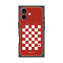 プレミアムスクエアケース with MagSafe［ Racing checkered flag Red - レーシングチェッカーフラッグ レッド ］