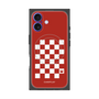 プレミアムスクエアケース with MagSafe［ Racing checkered flag Red - レーシングチェッカーフラッグ レッド ］