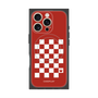 プレミアムスクエアケース with MagSafe［ Racing checkered flag Red - レーシングチェッカーフラッグ レッド ］