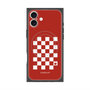 プレミアムスクエアケース with MagSafe［ Racing checkered flag Red - レーシングチェッカーフラッグ レッド ］