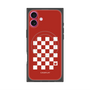 プレミアムスクエアケース with MagSafe［ Racing checkered flag Red - レーシングチェッカーフラッグ レッド ］