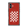 プレミアムスクエアケース with MagSafe［ Racing checkered flag Red - レーシングチェッカーフラッグ レッド ］