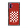 プレミアムスクエアケース with MagSafe［ Racing checkered flag Red - レーシングチェッカーフラッグ レッド ］