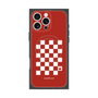 プレミアムスクエアケース with MagSafe［ Racing checkered flag Red - レーシングチェッカーフラッグ レッド ］