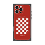 プレミアムスクエアケース with MagSafe［ Racing checkered flag Red - レーシングチェッカーフラッグ レッド ］