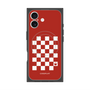 プレミアムスクエアケース with MagSafe［ Racing checkered flag Red - レーシングチェッカーフラッグ レッド ］