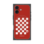 プレミアムスクエアケース with MagSafe［ Racing checkered flag Red - レーシングチェッカーフラッグ レッド ］