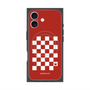 プレミアムスクエアケース with MagSafe［ Racing checkered flag Red - レーシングチェッカーフラッグ レッド ］