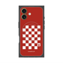 プレミアムスクエアケース with MagSafe［ Racing checkered flag Red - レーシングチェッカーフラッグ レッド ］