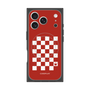 プレミアムスクエアケース with MagSafe［ Racing checkered flag Red - レーシングチェッカーフラッグ レッド ］