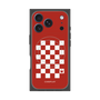 プレミアムスクエアケース with MagSafe［ Racing checkered flag Red - レーシングチェッカーフラッグ レッド ］