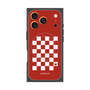 プレミアムスクエアケース with MagSafe［ Racing checkered flag Red - レーシングチェッカーフラッグ レッド ］